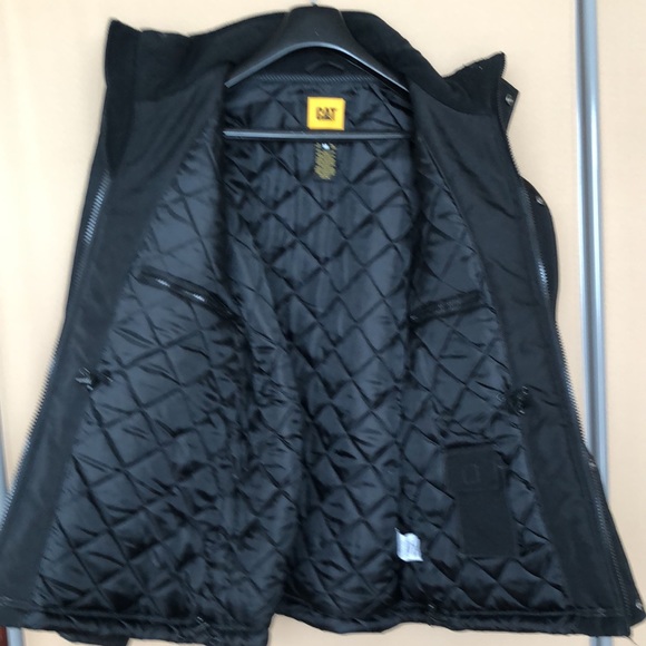 CAT Heavy Insulated Parka Style W11432 Size M Black - Picture 3 of 11